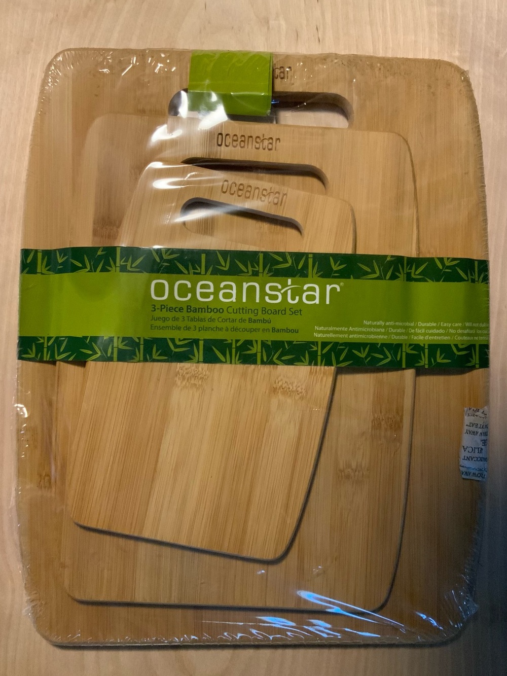 Bamboo Cutting Board Set - Natural 6x9, 9x12 & 12x15 inch